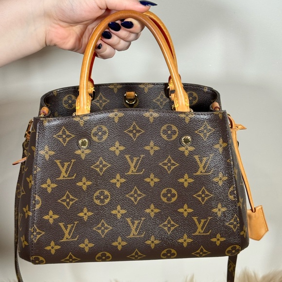 Authentic Louis Vuitton Monogram Canvas Montaigne Satchel/Crossbody Bag - Picture 9 of 12